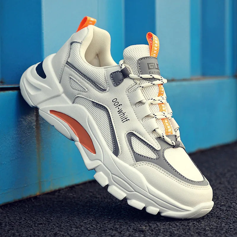 2025 New Spring Men's Shoes Trend Spring Breathable Mesh Shoes Sports and Leisure Running Trendy Shoes Versatile Shoes