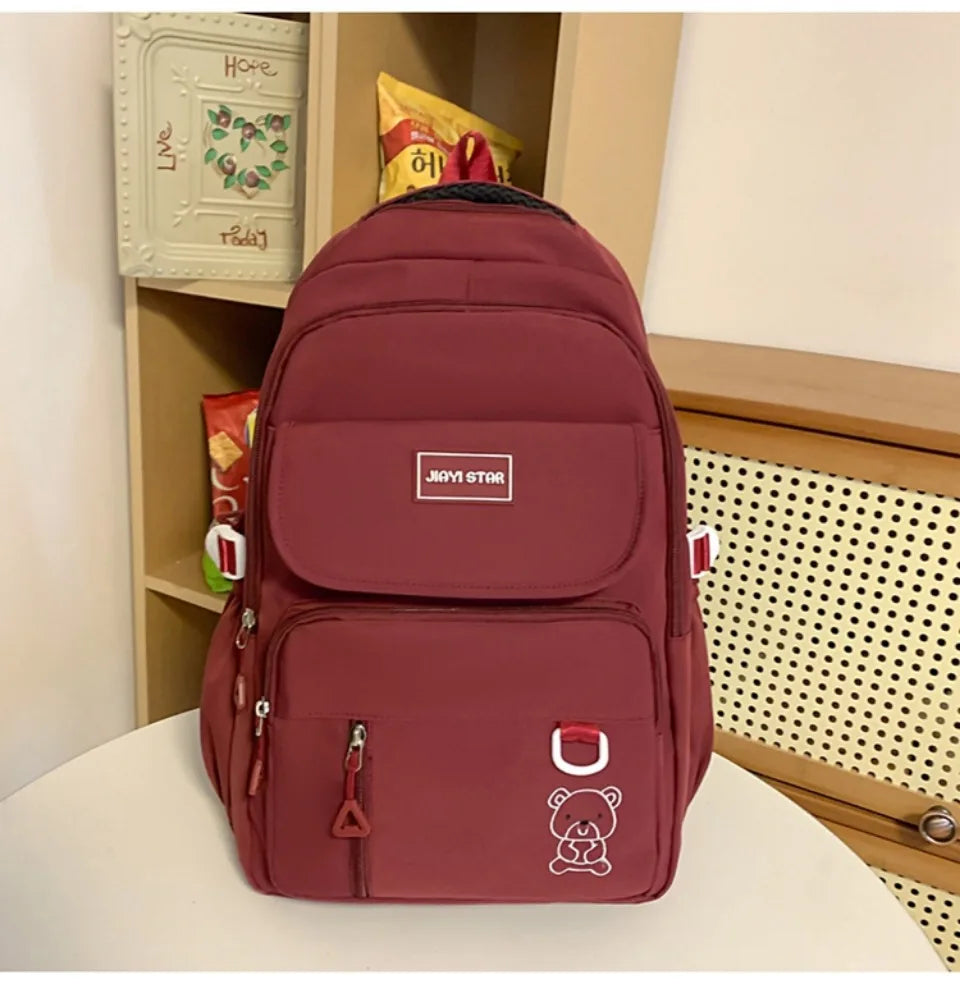 Backpack Female New Travel Bag High School Student Schoolbag Large Capacity Korean Version Leisure Computer