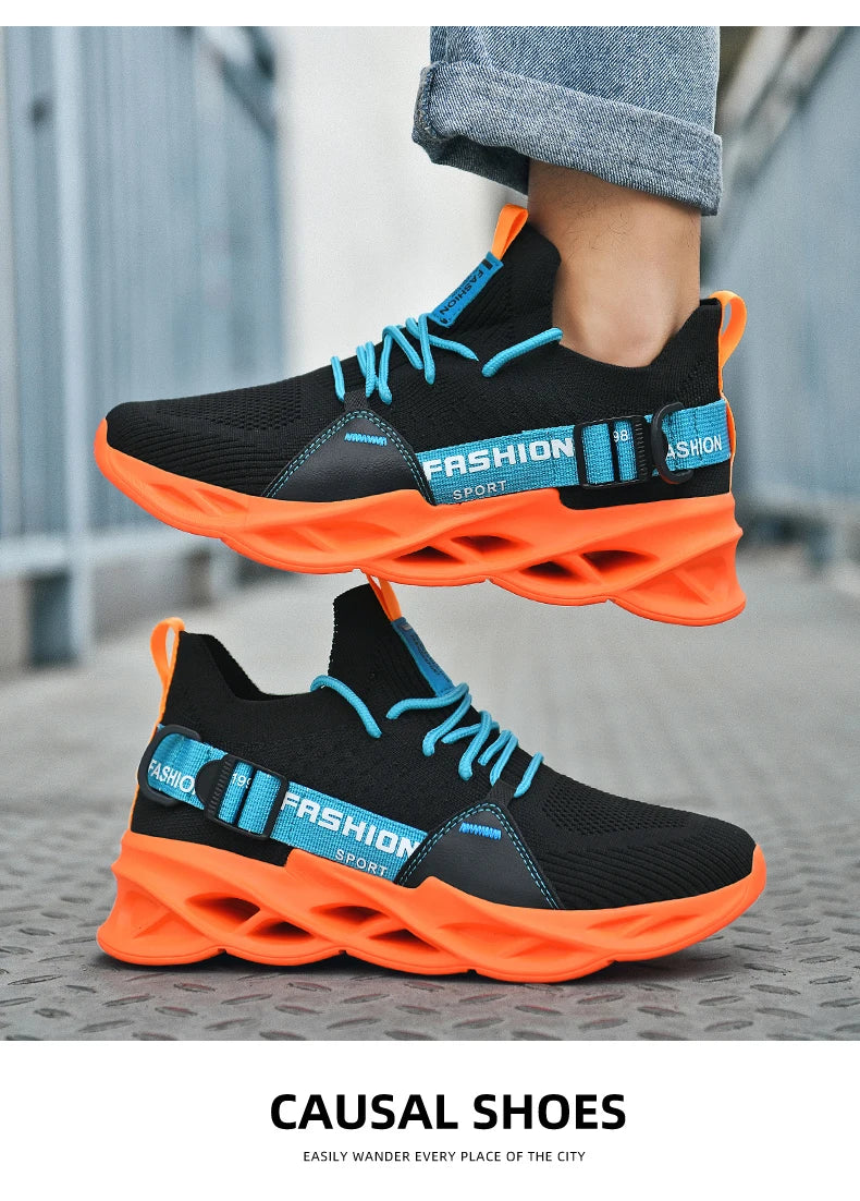 Sneakers Men Mesh Breathable Casual Men Shoes Unisex Light Soft Thick Sole Hole Couple Shoes Athletic Sneakers Women Shoes