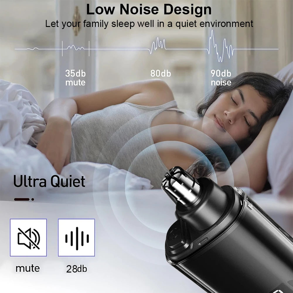 Ear and Nose Hair Trimmer Mini Nose Hair Clipper Painless Portable USB Rechargeable Professional Electric Nose Hair Remover
