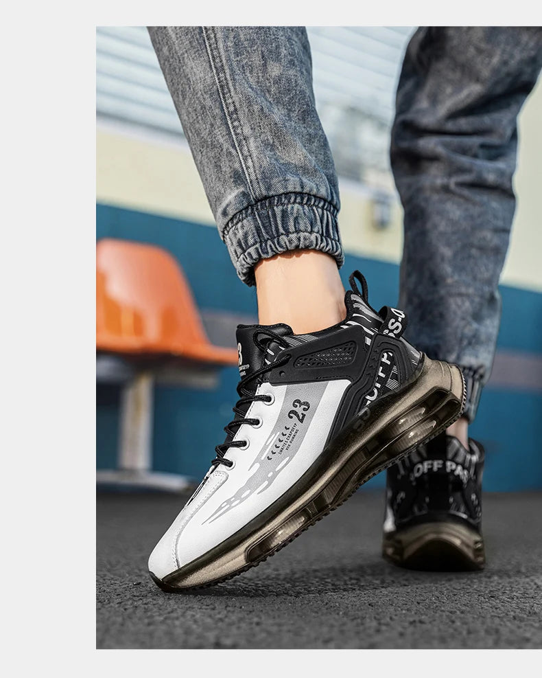 Men Sneaker Shoes Casual Sports Basketball Shoes for Men High Top Male Running Shoes Walking Style Shoes Fashion Footwear