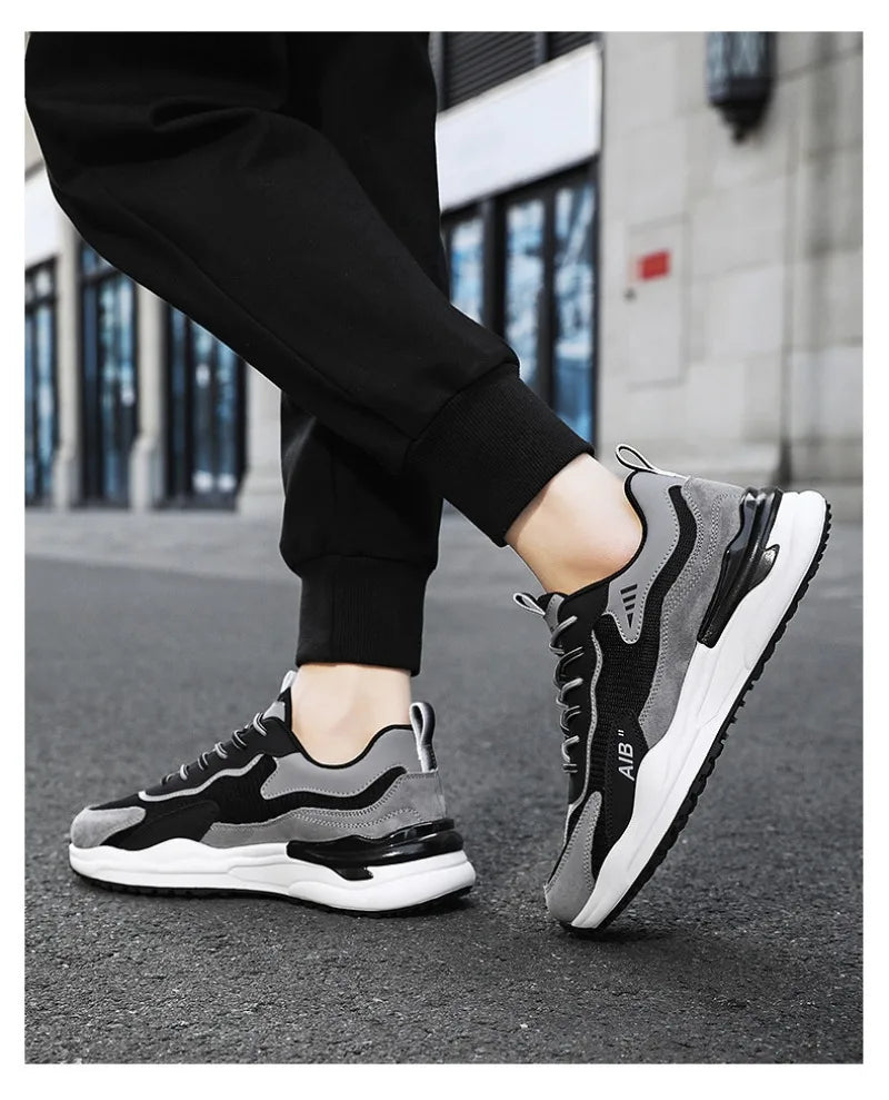 2025 Men's Shoes Autumn Sports Shoes Versatile Casual Shoe Running Anti Slip Height Increasing Dad Trendy Shoe Summer