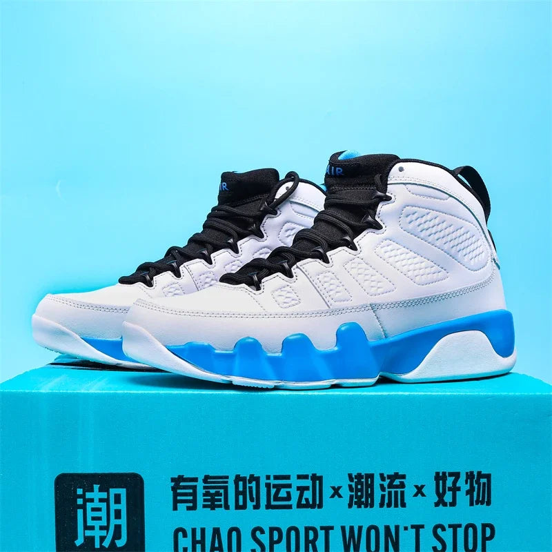 New High-top Basketball Shoes Men Outdoor Sneakers Resistant Air Cushioning Shoes Breathable Sport Shoes Fashion Running Shoes