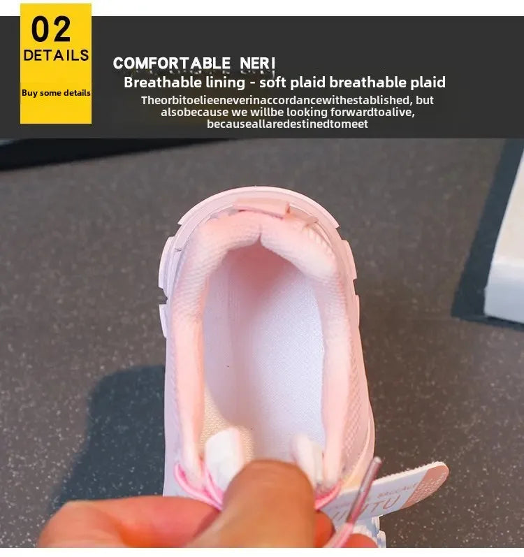 Kids Fashion Shoes For Boys Girls Toddler Boy Girl Soft Sports Shoes Children Running Sneakers Air Mesh Breathable 26-37