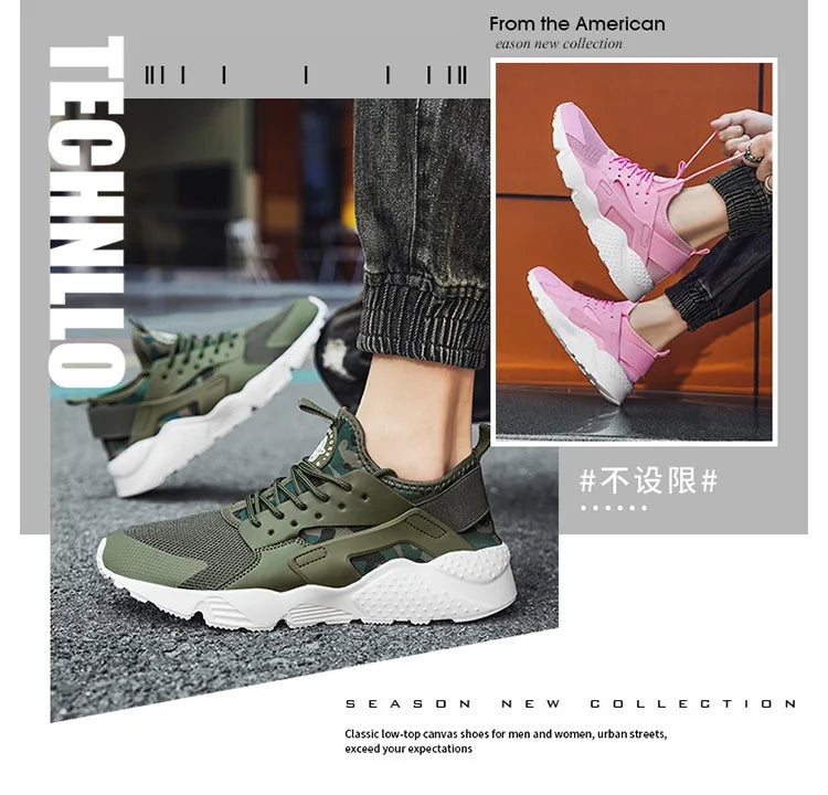 Size 36-47 Casual Sports Shoes for Men and Women Lightweight Mesh Breathable Summer Running Shoes, Fashionable EVA Outsole