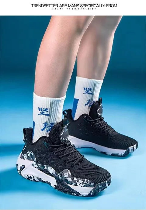 2024 new popular basketball shoes, breathable running shoes for teenagers and students, fashionable men's sports shoes