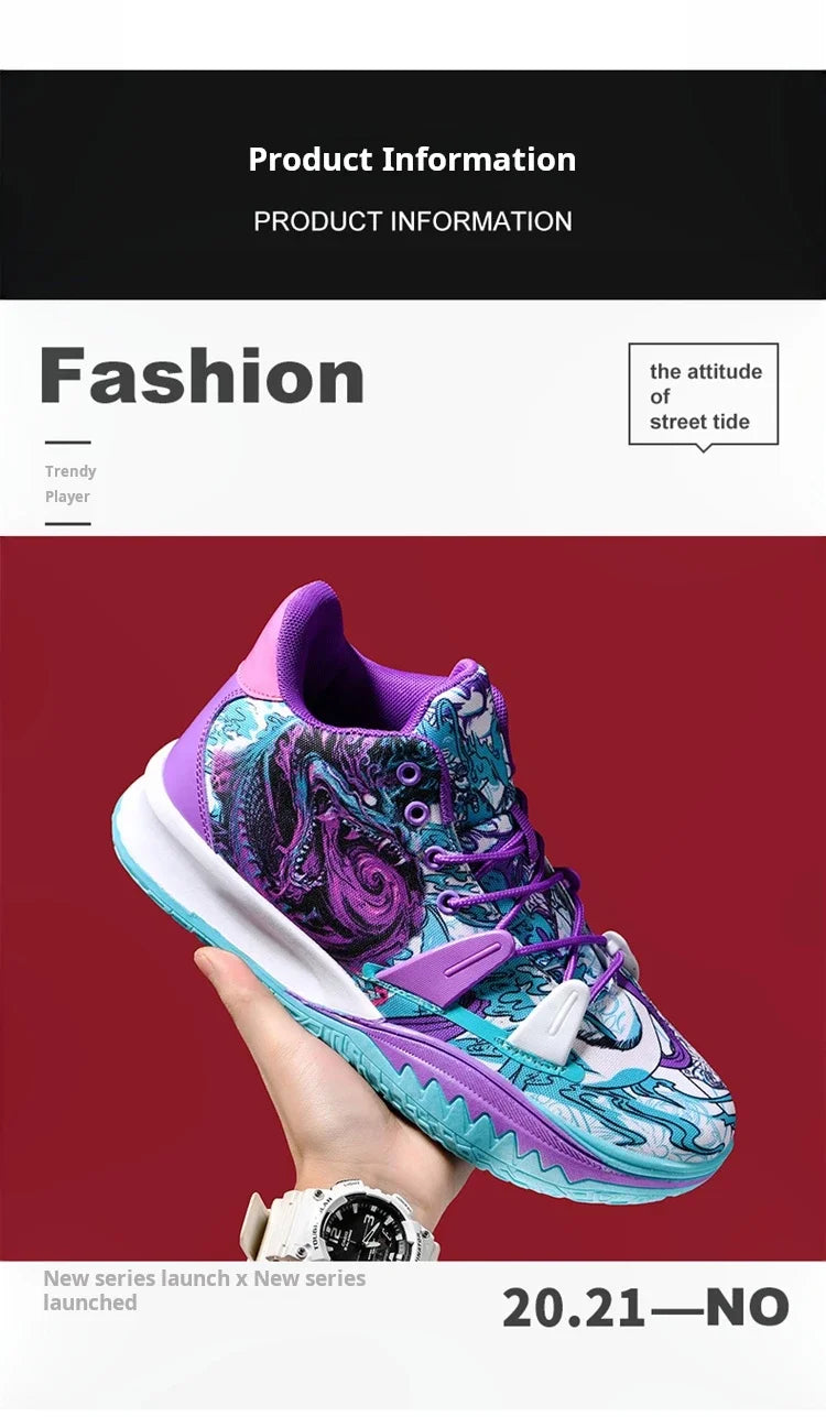 Basketball Shoes Cushion Anti Slip Sports Shoes Fitness Training Shoes Male Basketball Boots Basket Sneakers 2024 Couple Style