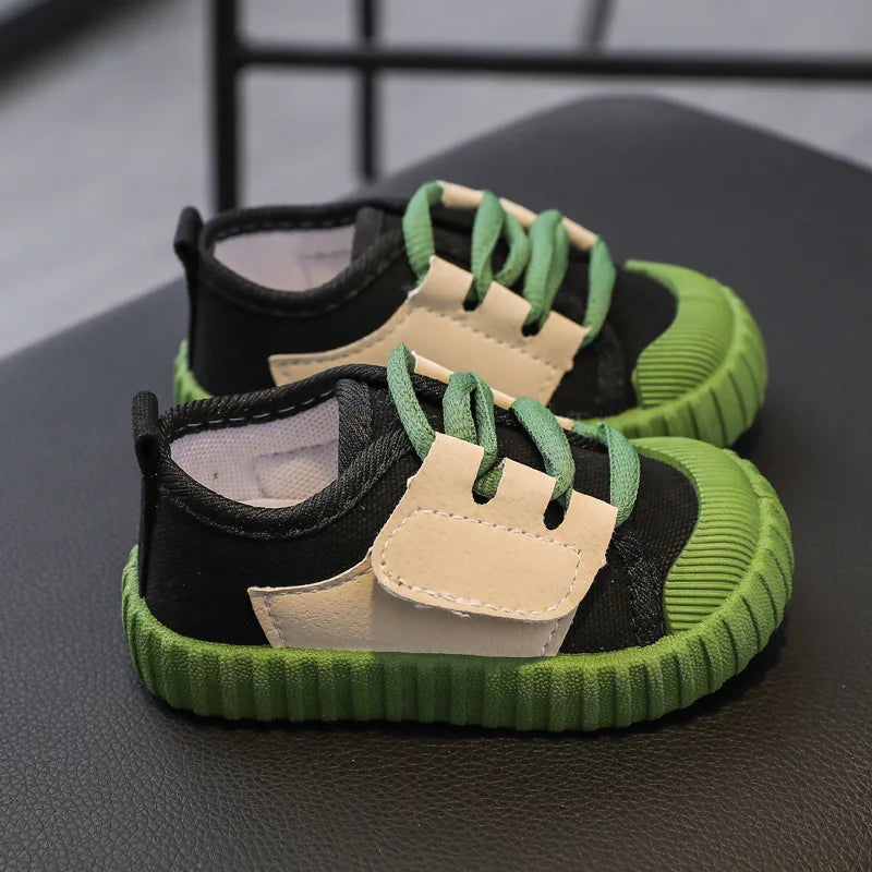 Kids Shoes Girls Boys Sneakers Canvas Toddler Breathable Shoes Spring Running Sport Baby Soft Unisex Casule Sneaker for 1-8Y