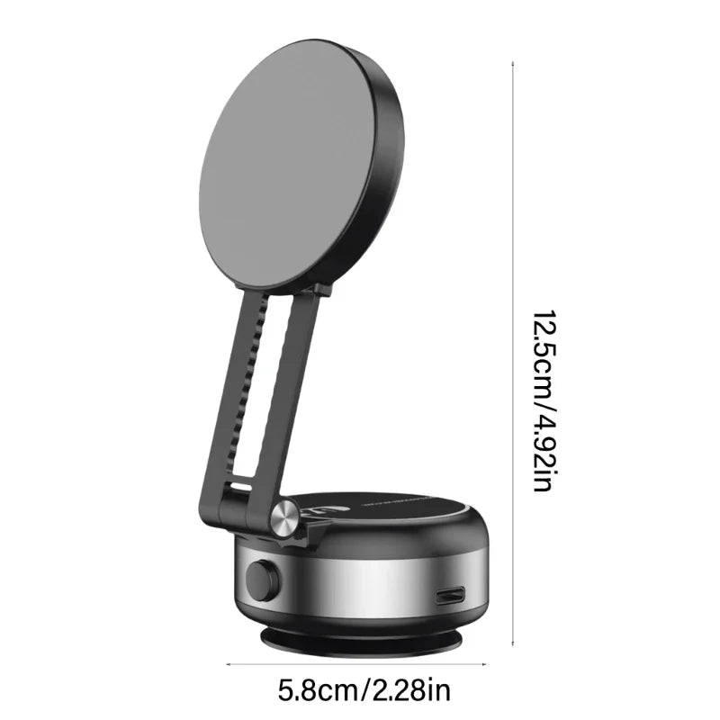 Car Mount Bracket Rack with Electric Vacuum Grip Nonslip Adjustable Dashboard Stand for 4.7" Phone Navigation Travel Use