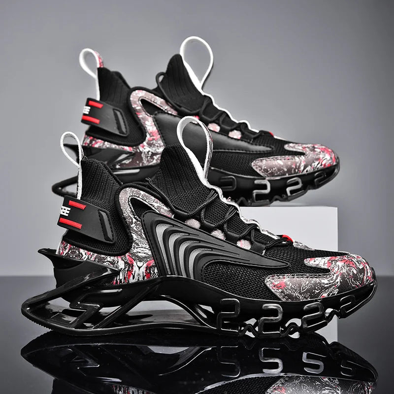Men's Athletic Basketball Shoes - High Performance Sports Sneakers Size 46