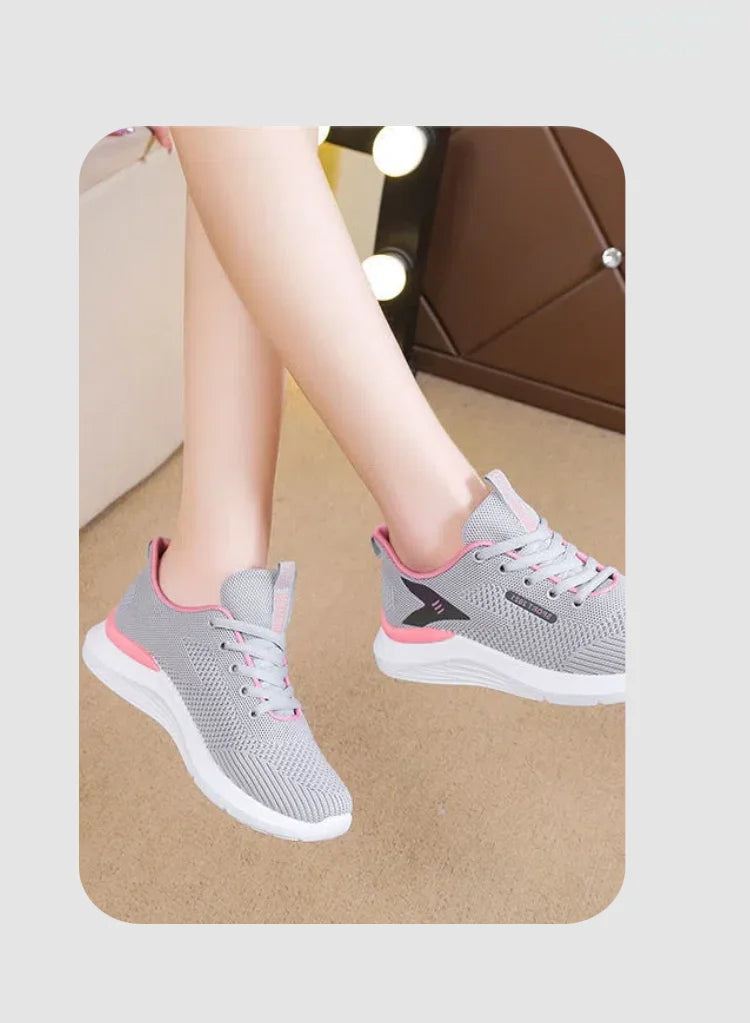 Spring and autumn multi-function soft sole for women's sneakers, comfortable casual running shoes breathable and anti-slip