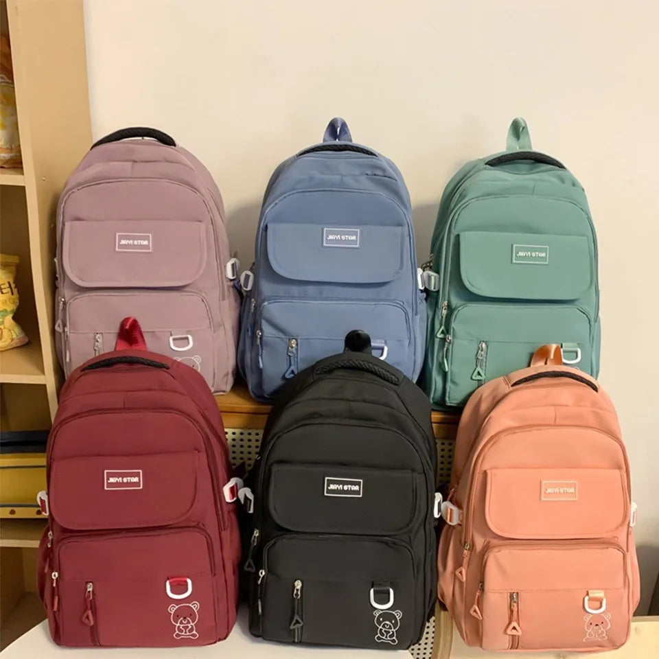Backpack Female New Travel Bag High School Student Schoolbag Large Capacity Korean Version Leisure Computer