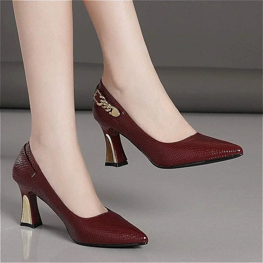 Fashion Women High Heels Shoes Sexy Pointed Toe Elegant Sandals Woman 2025 New Spring Designer Party Trend Pumps