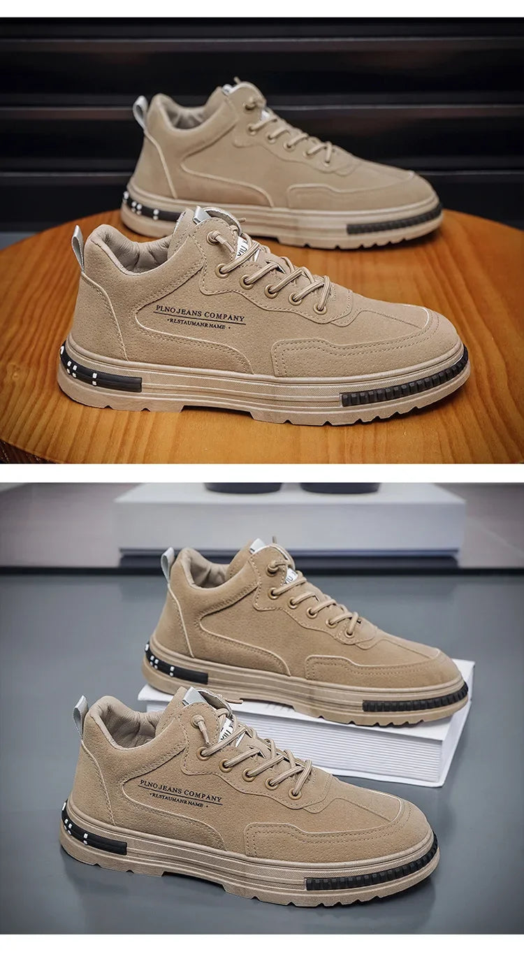 Casual Sneaker for Men Wear-Resistant Fashion Breathable Trendy All-match Comfortable Outdoor Platform Sneakers Spring Main New