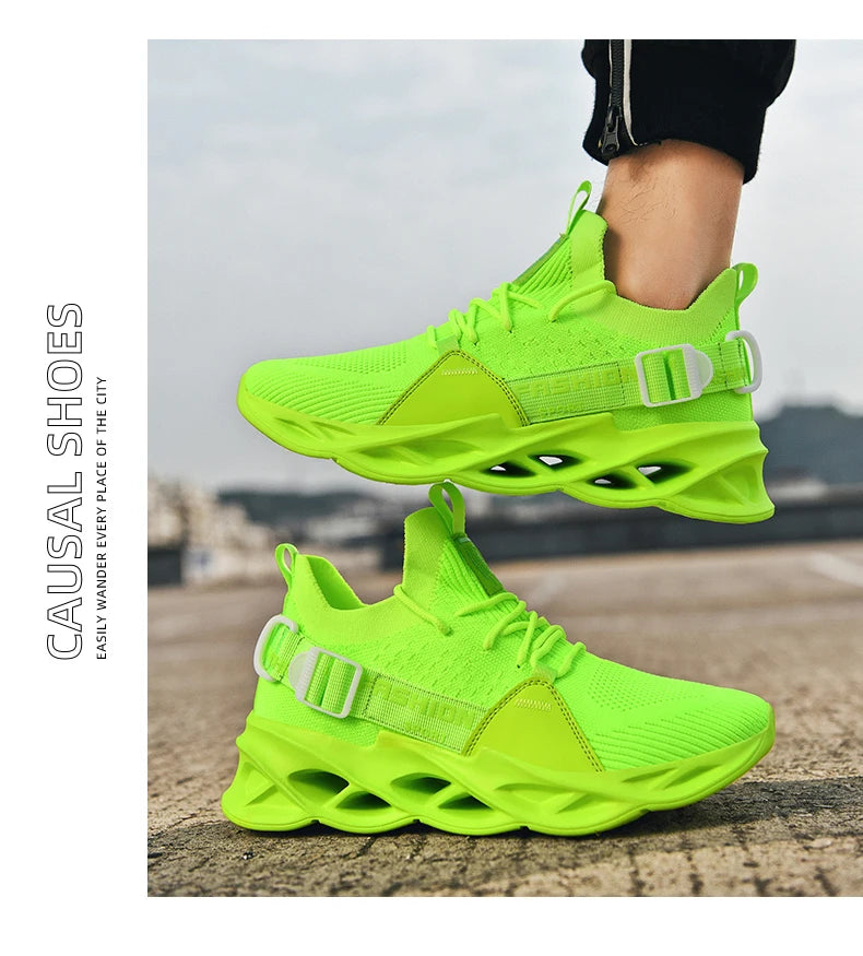 Sneakers Men Mesh Breathable Casual Men Shoes Unisex Light Soft Thick Sole Hole Couple Shoes Athletic Sneakers Women Shoes