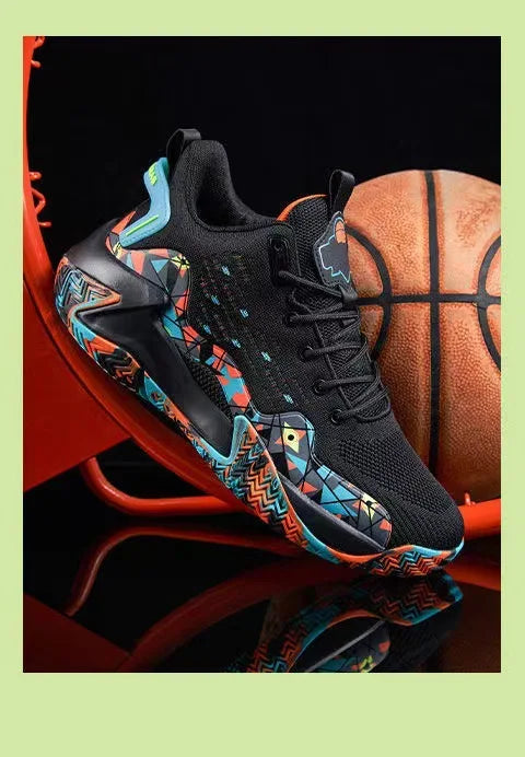 2024 new popular basketball shoes, breathable running shoes for teenagers and students, fashionable men's sports shoes