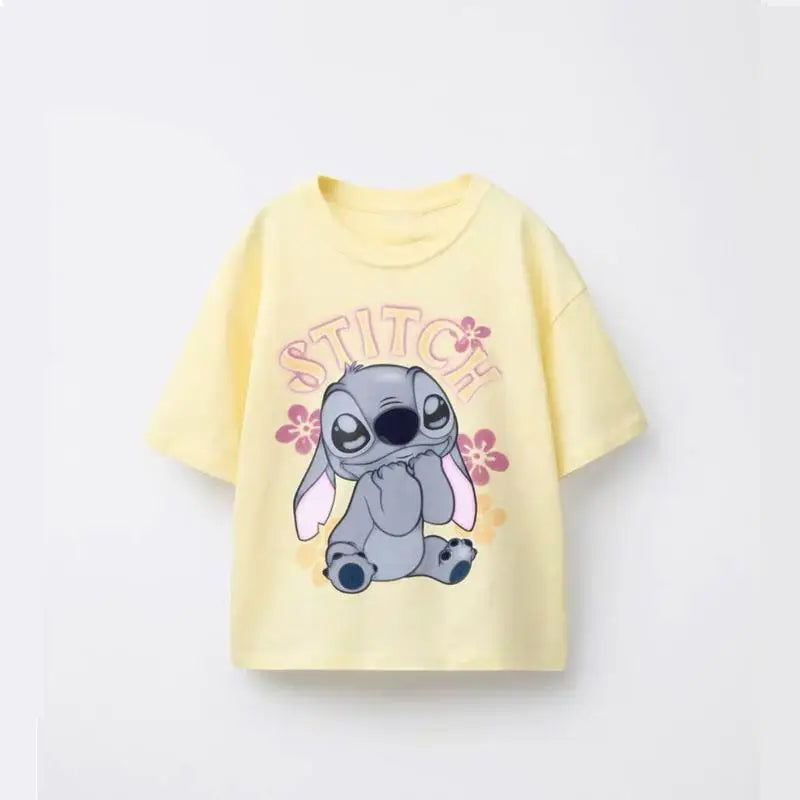 Boys Cartoon T Shirt Casual Loose Pure Cotton Short Sleeve Bottoming Shirt Girls Baby New Printed Tees Cute Round Neck Tops