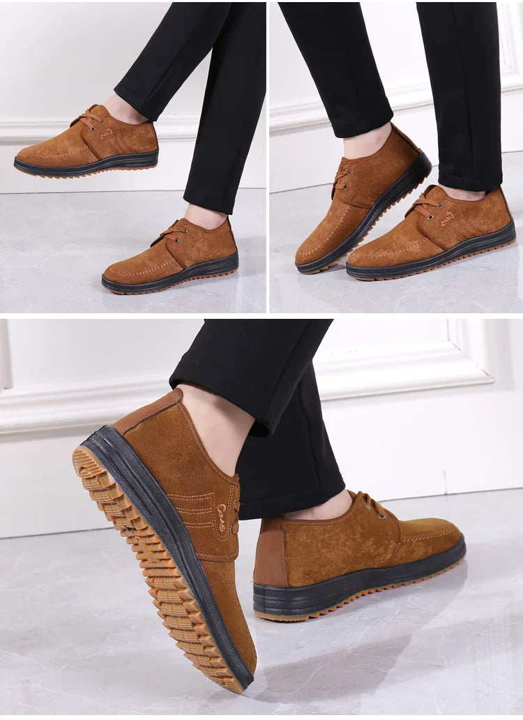 Men Casual Shoes Breathable Loafers Sneakers 2023 New Fashion Comfortable Flat Handmade Retro Leisure Loafers Shoes Men Shoes