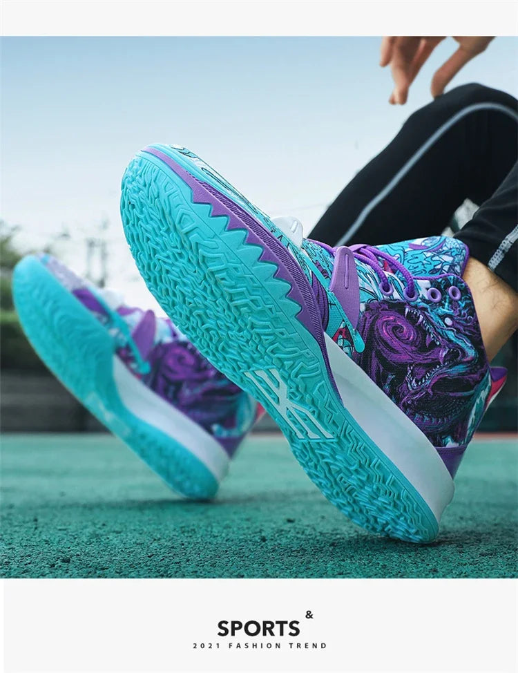 Basketball Shoes Cushion Anti Slip Sports Shoes Fitness Training Shoes Male Basketball Boots Basket Sneakers 2024 Couple Style