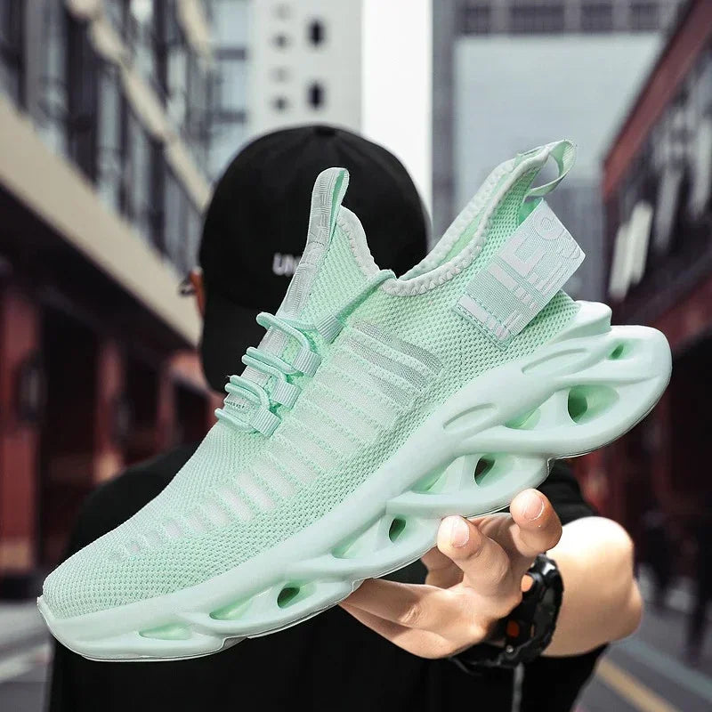 YRZL Men Shoes Sport Comfortable Sneakers Breathable Couple Running Shoes Women Tenis Sports Shoe White Walking Man Sneakers