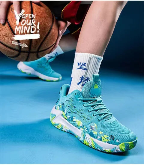 2024 new popular basketball shoes, breathable running shoes for teenagers and students, fashionable men's sports shoes