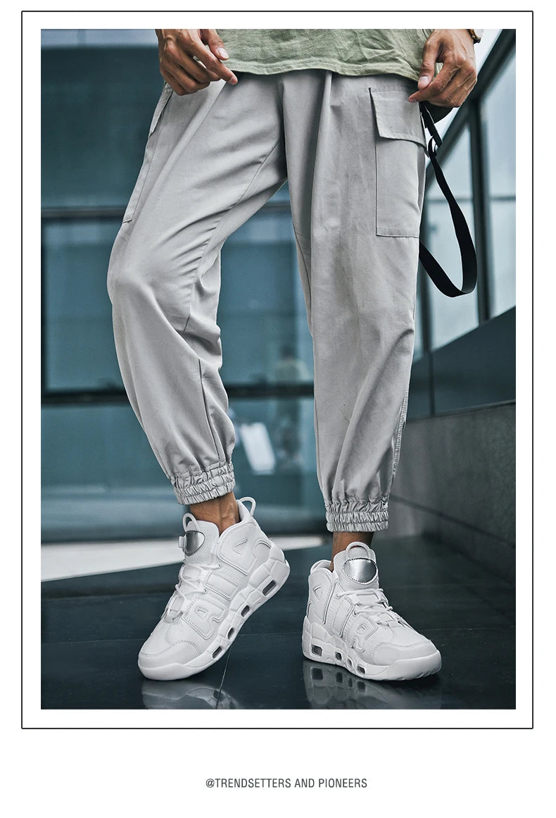 2025 Men's Air Cushion Running Shoes Breathable Knit Upper Shock Absorption Gym Jogging Shoes Basketball Shoes New
