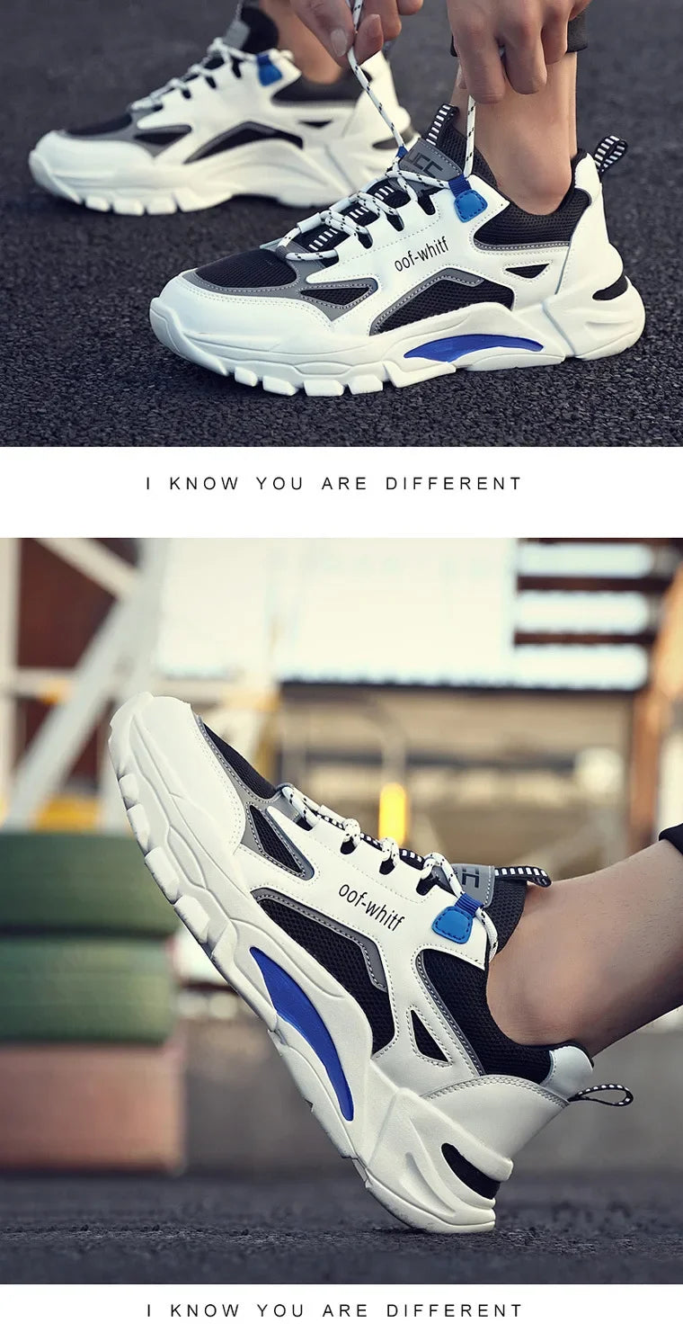 2025 New Spring Men's Shoes Trend Spring Breathable Mesh Shoes Sports and Leisure Running Trendy Shoes Versatile Shoes