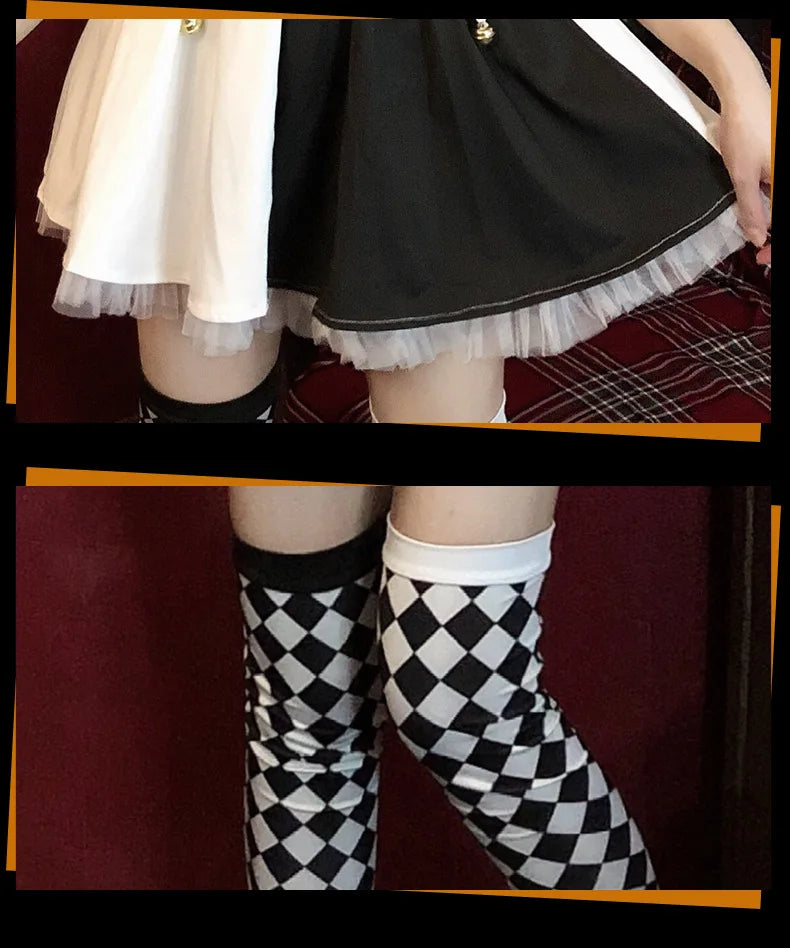 Halloween costume circus performance outfit clown costume cosplay performance outfit role-playing