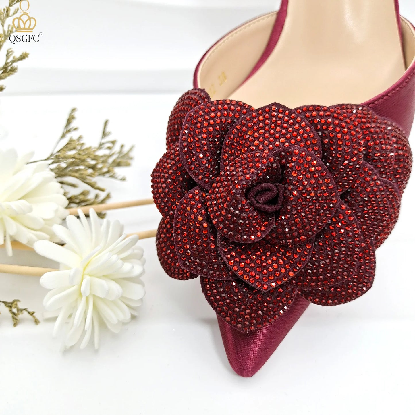 2024 Elegant Ladies Shoes with Bag Set Italian Design Evening Shoes with Bag Comfortable Pointed Toe Shoes For Party Women Shoes