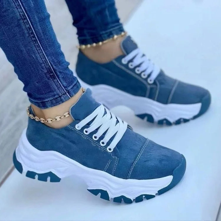 Sneakers Women Shoes 2024 New Pattern Canvas Shoe Casual Women Sport Shoes Flat Lace-Up Adult Zapatillas Mujer Chaussure Femme