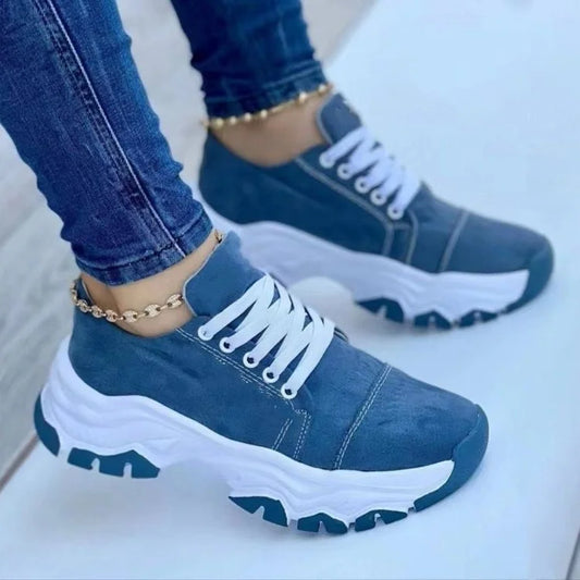 Sneakers Women Shoes 2024 New Pattern Canvas Shoe Casual Women Sport Shoes Flat Lace-Up Adult Zapatillas Mujer Chaussure Femme