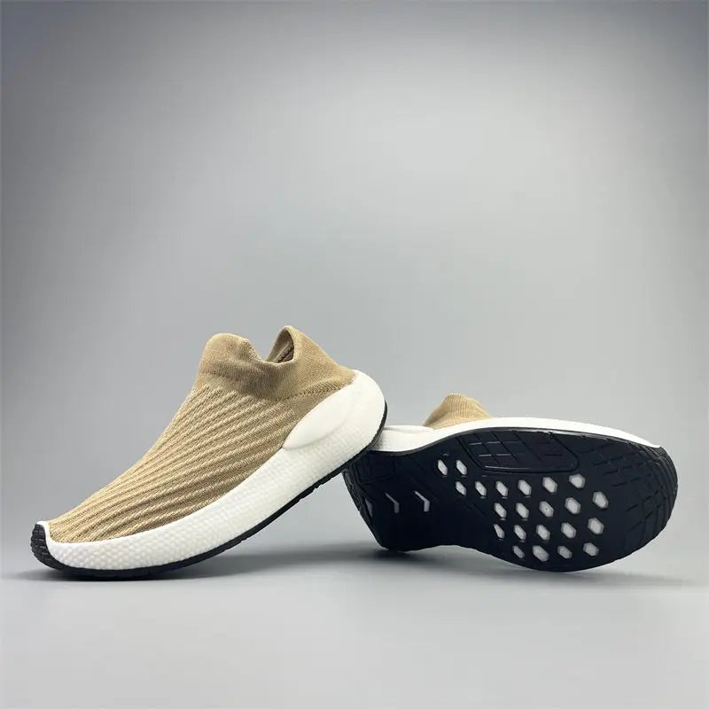 Men's Platform Sneakers - Slip-On Casual Shoes for Gym & Daily Wear