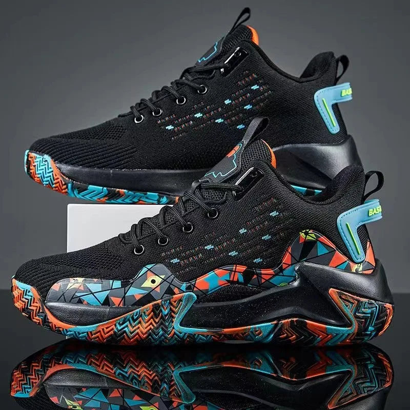 2024 new popular basketball shoes, breathable running shoes for teenagers and students, fashionable men's sports shoes