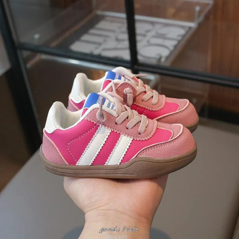 Autumn Winter Children's Casual Shoes Girls' Sneakers Fashion Children's Breathable Running Soft Shoes Size 22-31 Toddler 3Color