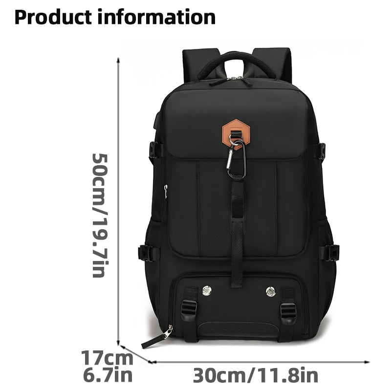 Backpack for men, large capacity travel bag, outdoor waterproof luggage bag, business trip hiking bag, student backpack, backpac