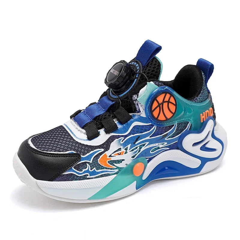 Luxury Boy Sneaker 2025 New Fashion Outdoor Kids Basketball Shoes Soft Sole School Children Sports Shoes for Boy 4 To 12 Years