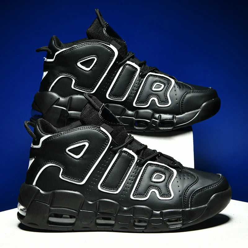 2025 Men's Air Cushion Running Shoes Breathable Knit Upper Shock Absorption Gym Jogging Shoes Basketball Shoes New