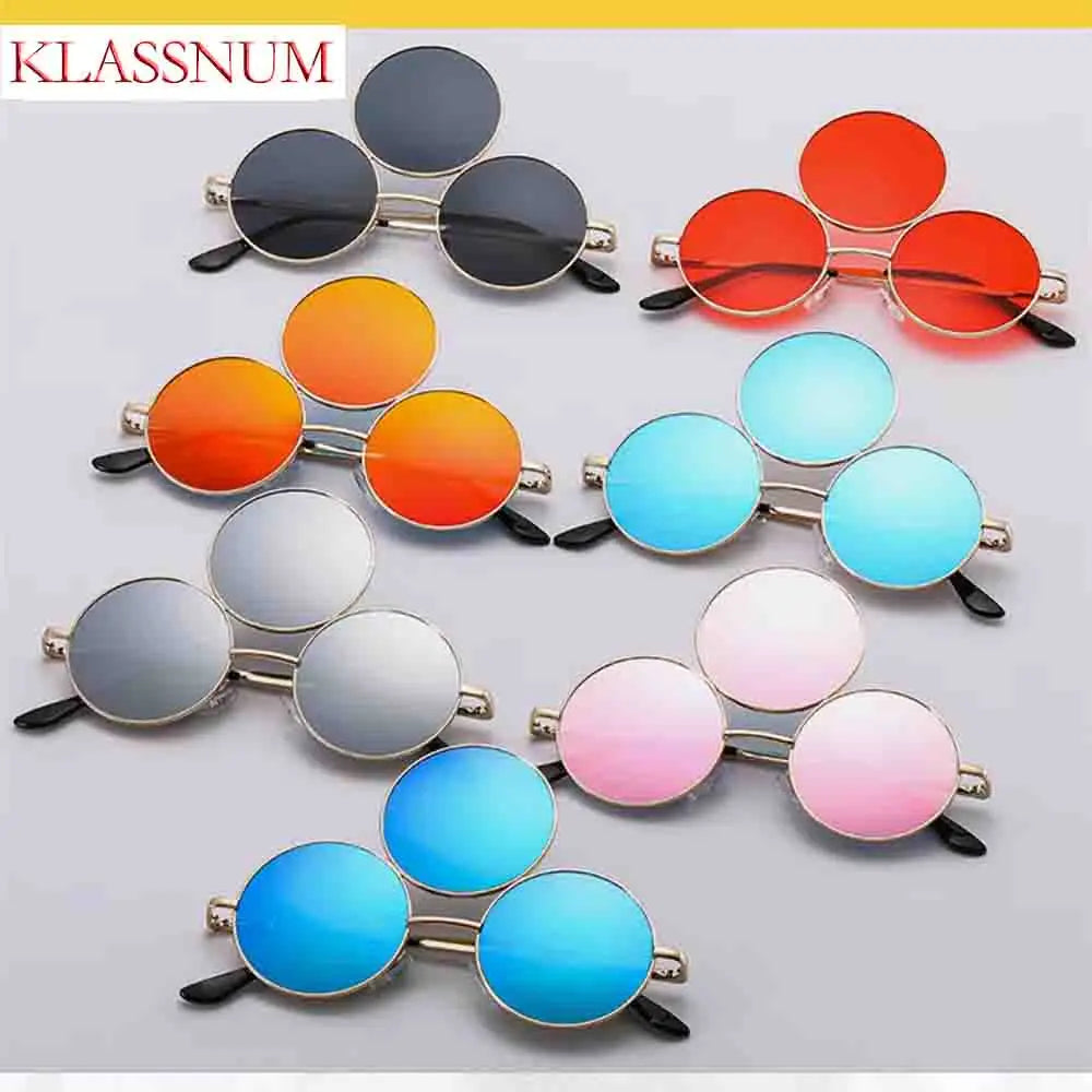 Sunglasses Third Lenses 3 Eyes Round Women Metal Fashion Vintage Sun Glasses For Men Fashion Eyewear Shades UV400 New 2023