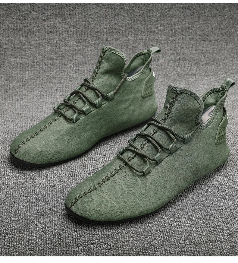 2024 Fashion Simple Designer Mens Shoes Casual Soft Sole Lace Up Breathable Light Comfortable Outdoor Walking Shoes Men Loafers