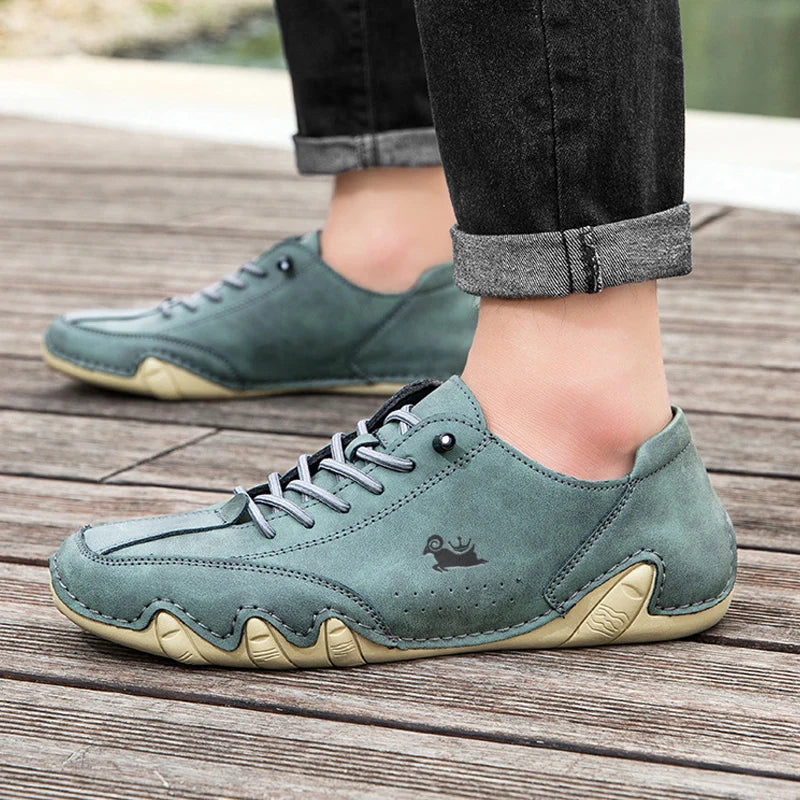 Men Casual Sneaker Leather Shoes for Men Luxury Brand Men Shoes Fashion Moccasins Man Sports Walking Footwear Motorcycle Shoes
