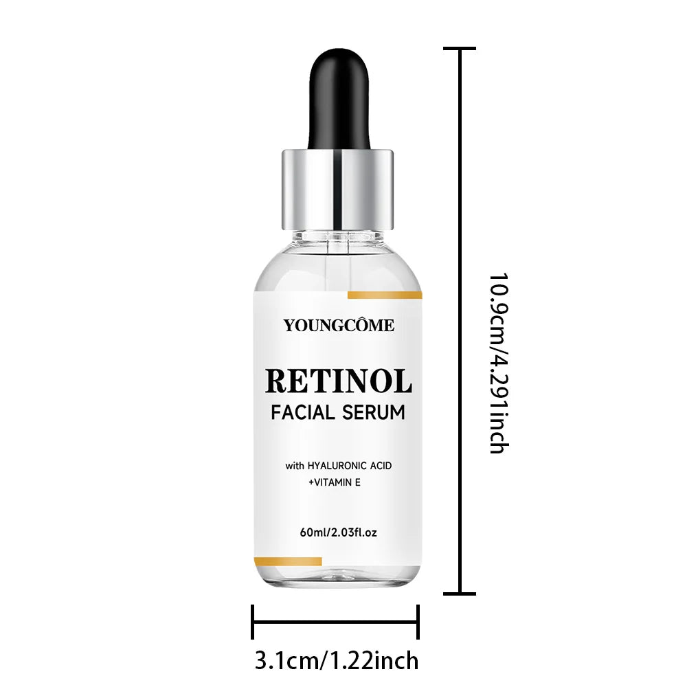 YOUNGCOME RETINOL FACIAL SERUM Vitamin CHyaluronic Acid Retinol Serum for Face Firms Tightens Serum Brightening Hydrating Face