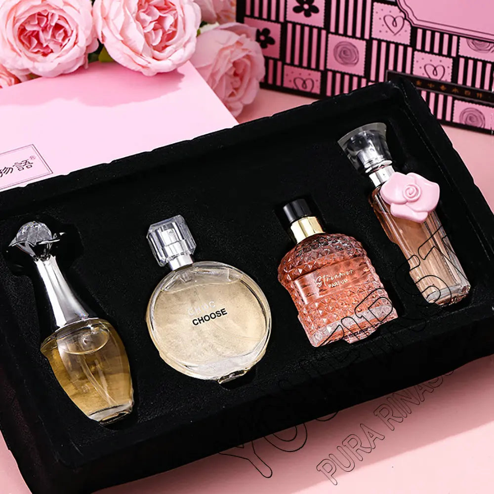 4Pcs Set Women's Perfume 100ml Fresh Natural Floral Scent Parfum Femme Spray Feminino Original Perfumes De Mujer