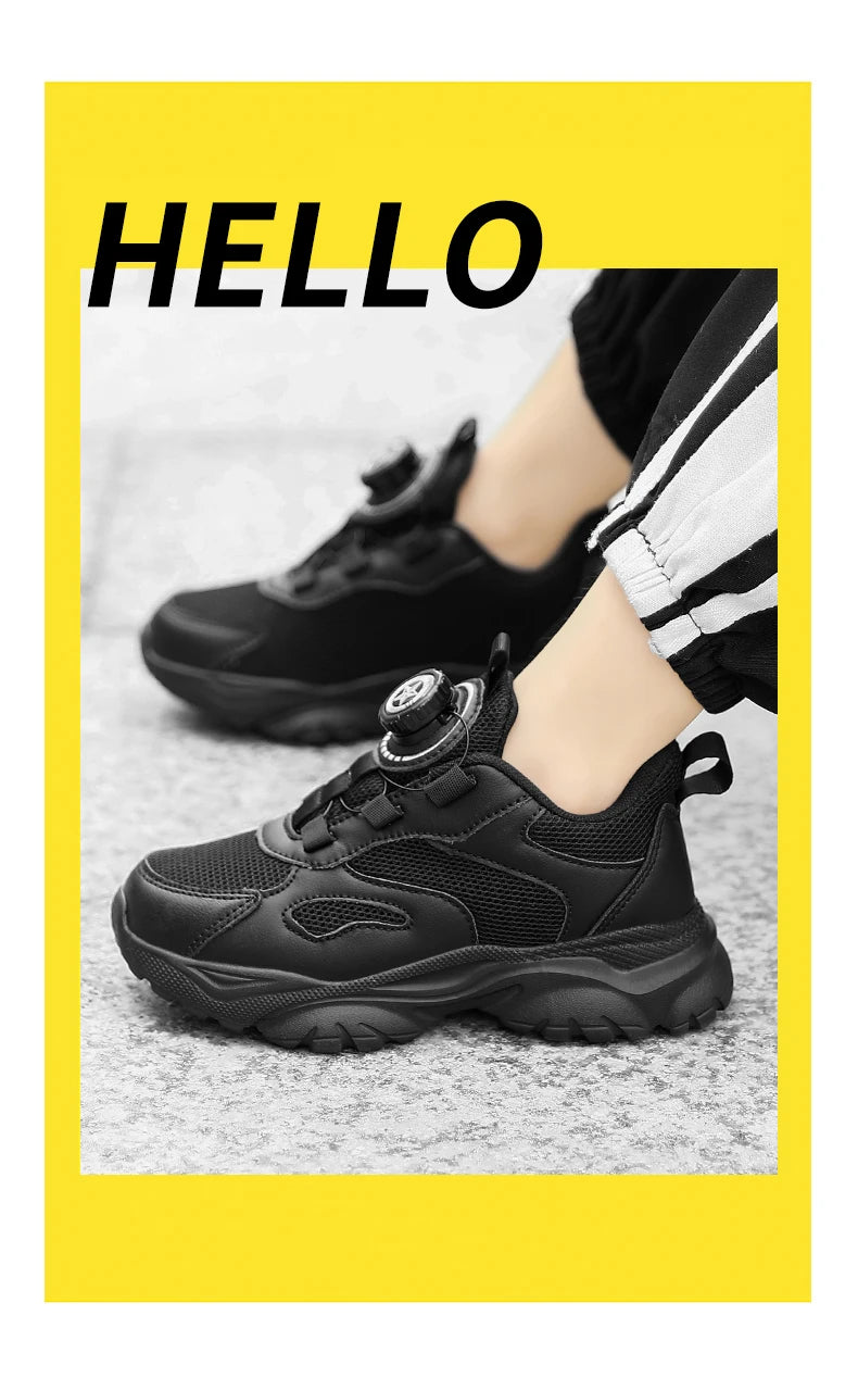 Kids Shoes Boy Casual Sneakers Platform Comfortable Black White Child School Sports Tenis Boy Shoes Children's Basketball Shoes