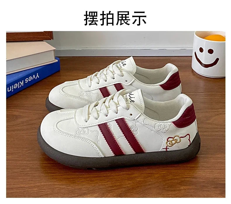 Women's Casual Outdoor Lace UpSport Shoes 2025 Spring Autumn Designer Korean Round Toe Sneakers Vulcanized Shoes Tenis De Mujer
