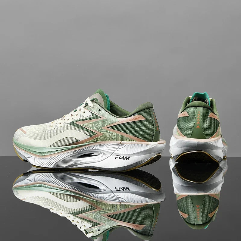 Marathon Air Cushion Carbon Plate Sports Running Shoes Men Breathable Lightweight Women's Comfortable Athletic Nonskid Sneakers