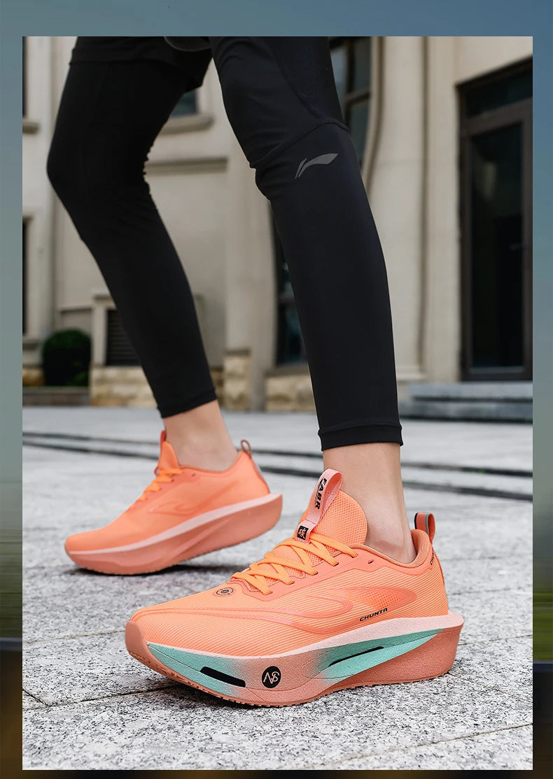 Running Shoes Men Carbon Plate Speciality Marathon Sports Breathable Lightweight Women's Comfortable Nonskid Leisure Sneakers