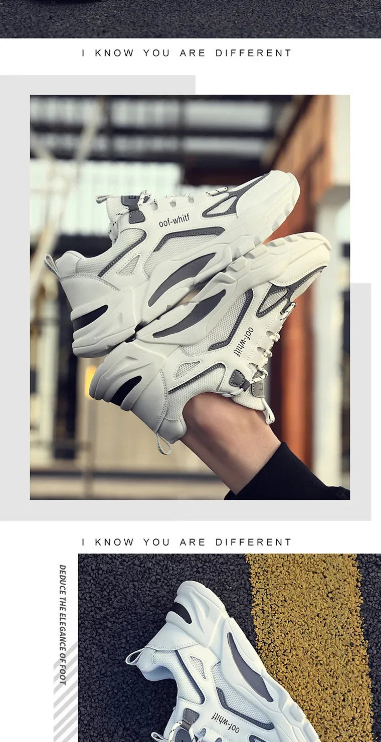 2025 New Spring Men's Shoes Trend Spring Breathable Mesh Shoes Sports and Leisure Running Trendy Shoes Versatile Shoes