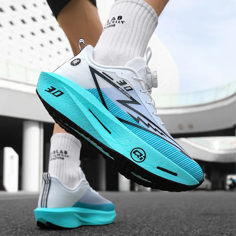 Men's Sports Shoes Sneakers Carbon Plate Running Shoes Male Marathon Racing Shock-absorbing Athletics Training Shoes for Women
