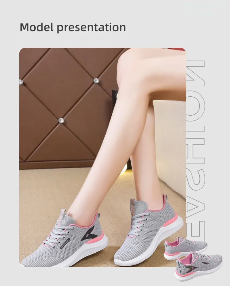 Spring and autumn multi-function soft sole for women's sneakers, comfortable casual running shoes breathable and anti-slip