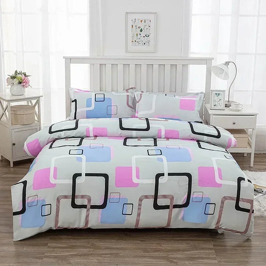 1pcs Geometric Pattern Bedding Fashion Printed Quilt Cover Multi Size Bed Sheets Soft Breathable Duvet Covers 이불커버
